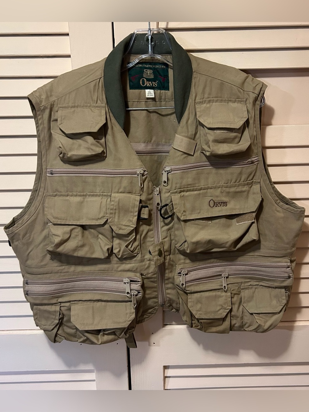 Vintage 90s Orvis Fishing Multi-Pocket Utility Fly-Fishing Vest Men’s Size XL
